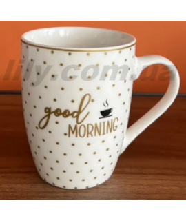 23-130 Кухоль фарфоровий 350 мл Good morning
