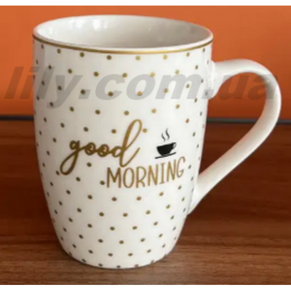 23-130 Кухоль фарфоровий 350мл Good morning