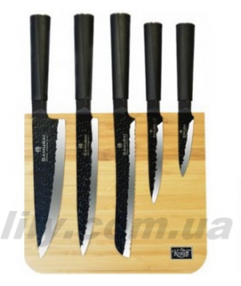 29-243-008 Набір ножів 5 предм. на магнітній підставці (Samurai)