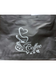 500327 Еко сумка велика Coffe чорна,сіра з замком 500х400х120мм