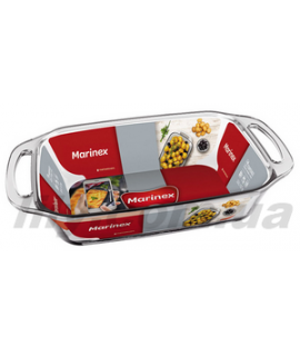 6539 Форма скляна жароміцна прямокутна з ручками 3,5л