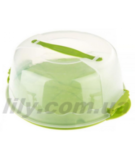 1305-3 Тортівниця з кришкою пластикова 32см