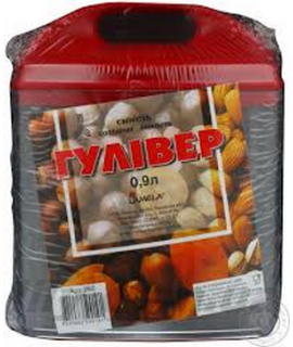 290-01 Ємність для сипучих продуктів Гулівер 1,4л червоний